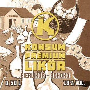 Konsum Premium Eierlikör Schoko, 0,5l, Flasche