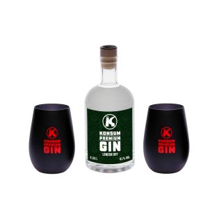 Konsum-Premium-Gin-London-Dry-Geschenkbox-Becher
