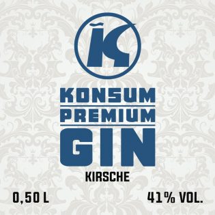 Premium Konsum Gin Kirsche Front