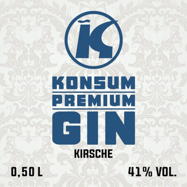 Premium Konsum Gin Kirsche Front