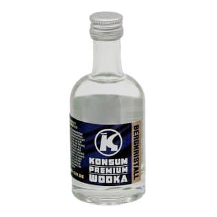 Konsum Premium Wodka Miniatur, 5cl, Flasche