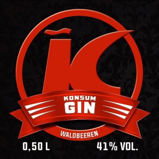 Konsum Gin - Label Front
